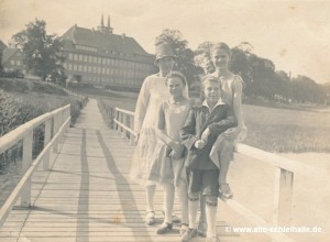 Strandweg mit Brücke über die Otternkuhle - Sommer 1930